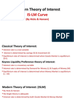 Modern Theory of Interest: IS-LM Curve