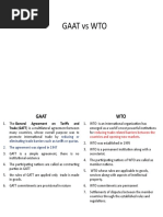 GAAT Vs WTO