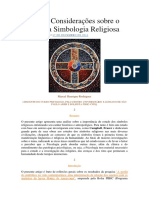 Algumas Considerações Sobre o Estudo Da Simbologia Religiosa