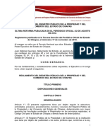 Reglamento Del Registro Publico de La Propiedad y Del Comercio Chiapas