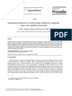 Mechanical Behaviors of Carbon Fiber Reinforced Composite