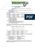 Summative Test in Inquiries Weeks 1,2, 3,4