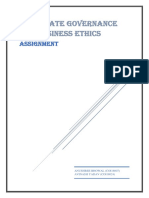 Corporate Governance and Business Ethics: Assignment