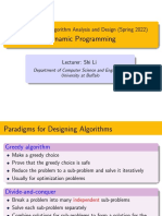 Dynamic Programming: CSE 431/531: Algorithm Analysis and Design (Spring 2022)