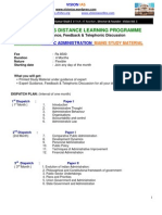 Study Material Interactive Public Administration Distance Learning Programme