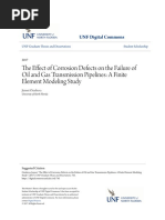 The Effect of Corrosion Defects On The Failure of Oil and Gas Tra