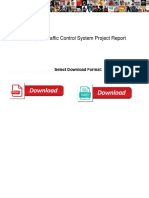 Intelligent Traffic Control System Project Report