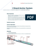 Permanent Strand Anchor System: Main Standards