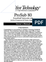 Pro Sub 80 Manual