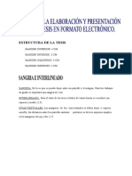 Formato para La Elaboración de Tesis en Formato Digital