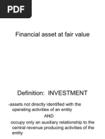 Financial Asset at Fair Value