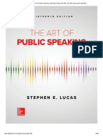 The Art of Public Speaking 13th Edition