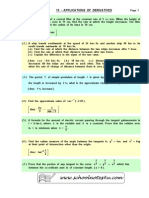 13 - Applications of Derivatives