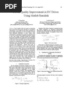 Power Quality Improvement in DC Drives Using Matlab/Simulink