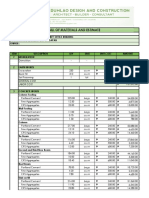 Bill of Materials and Estimate