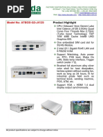 Model No: ATBOX-G3-J4125: Product Highlight