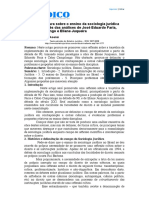 Uma Breve Leitura Sobre o Ensino Da Sociologia Jurídica No Brasil