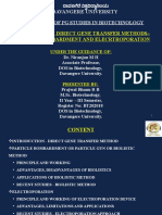 Direct Gene Transfer Methods - Particle Bombardment & Electroporation Method.