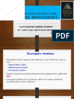 Course: Biostatistics: Haramaya University, Chms