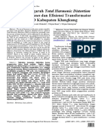 Analisis Pengaruh Total Harmonic Distortion Terhadap Losses Dan Efisiensi Transformator RSUD Kabupaten Klungkung