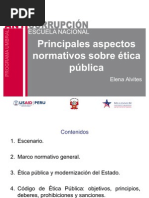 Ética de La Función Pública. Dificultades y Perspectivas de Su Aplicación