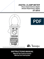 Manual Multimetro Et-3910