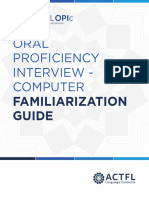 OPIc Familiarization Guide 2020