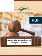 Section Wise Jurisprudence On IBC Upto 31.03.2021