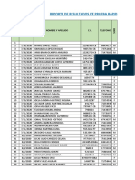 Reporte de Pruebas Rapidas Covid 19