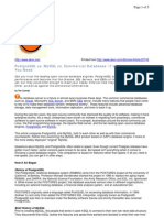 Postgresql Vs Mysql Vs Db2 Vs MSSQL Vs Oracle