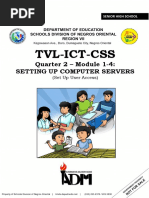 Tvl-Ict-Css: Quarter 2 - Module 1-4: Setting Up Computer Servers