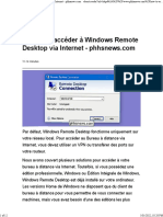 Comment Accéder À Windows Remote Desktop Via Internet