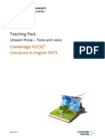 Teaching Pack: Cambridge IGCSE Literature in English 0475