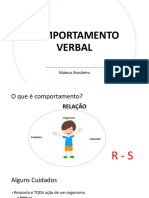 Comportamento Verbal - UNIFAGOC