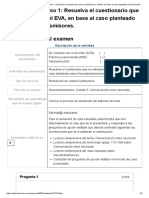 10PTS Examen - (APEB1-15%) Caso 1 - Resuelva El Cuestionario Que Se Planteará en El EVA, en Base Al Caso Planteado Sobre Neurotransmisores