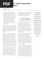 Joseph N. Lane Sharpening Focus - Market Segmentation in Equipment Finance