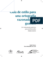 Guía de Estilo para Una Ortografía Razonada Del Guaraní