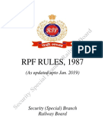 RPF Rules, 1987 (As Amended Upto Jan - 2019)