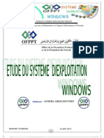 Etude Du Systeme D'exploitation Windows