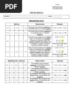 Guía N°1 Repaso - 1°m - 2°m - 3°tp y 4°tp Matemática Prof - Cristopher PDF