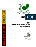 Zambia: 2000 Census of Population and Housing