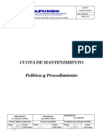 Politica y Procedimiento Cuota de Mantenimiento