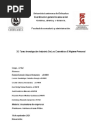 3.3 TAREA INVESTIGACIÓN INDUSTRIA DE LOS COSMÉTICOS E HIGIENE PERSONAL (Avance)