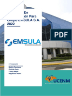 Programa de Capacitación para Grupo Emsula S.A 2022: 27 Marzo