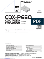 Service Manual: CDX-P650