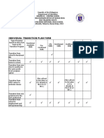 Individual Transition Plan Form