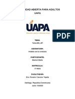 Tarea #6 y 7 Analisis de La Conducta