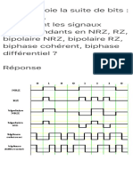 A) On Envoie La Suite de Bits 01001110.