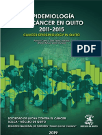 Epidemiología Del Cáncer en Quito - 2011-2015