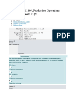 Production Operations Management With TQM Midterm